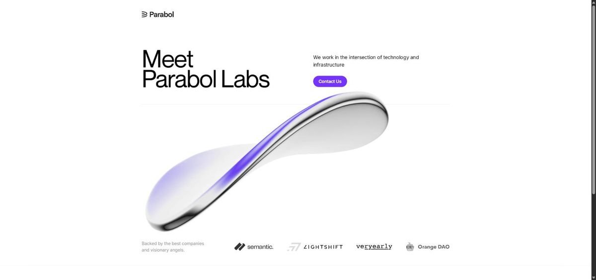 Parabol Labs website screenshot